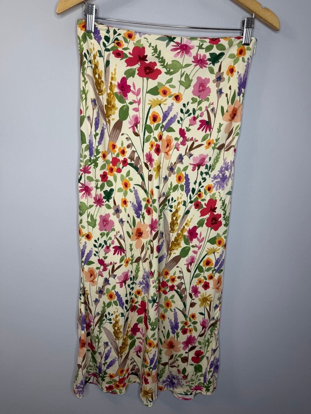 J. Mclaughlin Adelyn Silk Blend Skirt Lightweight Women's 6 Coastal Vacation
